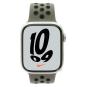 Apple Watch Series 7 Nike Aluminiumgehäuse polarstern 45mm mit Sportarmband olive grey/cargo khaki (GPS)