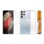 PanzerGlass (Samsung Galaxy S21 Ultra) Displayschutzfolie+Clear Case+Hygienespray - ID20221 durchsichtig