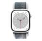 Apple Watch Series 8 Cassa in alluminio color argento 45mm Sport Loop Blu tempesta (GPS + Cellular)