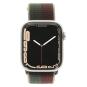 Apple Watch Series 7 Aluminiumgehäuse polarstern 45mm Sport Loop dunkelkirsch/waldgrün (GPS)