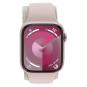 Apple Watch Series 9 Aluminiumgehäuse rosé 45mm Sportarmband hellrosa M/L (GPS + Cellular)