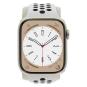 Apple Watch Series 8 Aluminium lumière stellaire 45mm Bracelet Sport Nike platine/noir (GPS + Cellular)